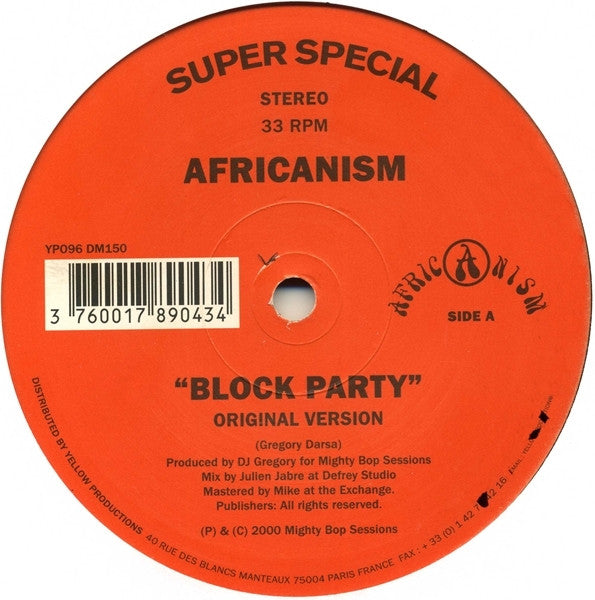 Africanism ‎– Block Party (DISCOGS)