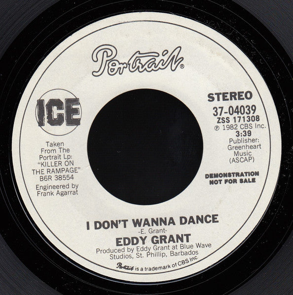 Eddy Grant – I Don't Wanna Dance