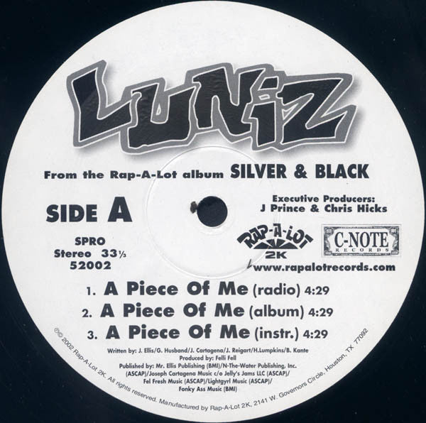 Luniz feat. Fat Joe – A Piece Of Me